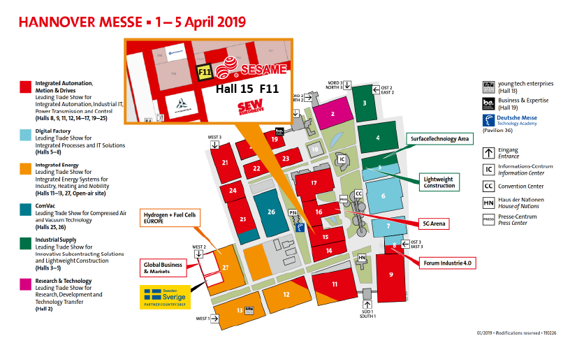 世协电机参与2019汉诺威工业展